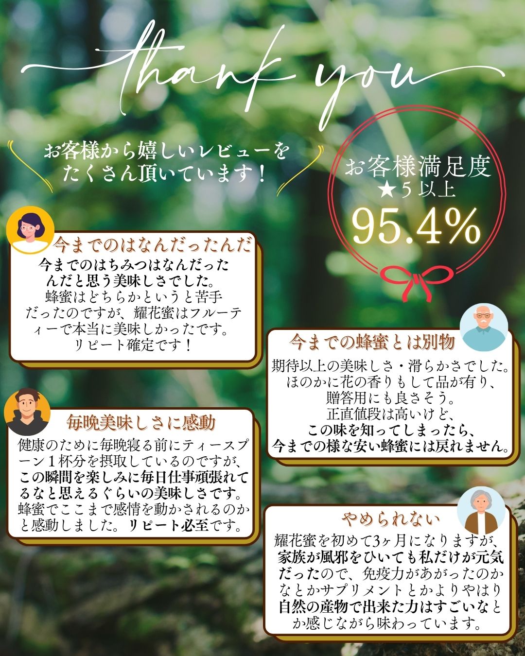 耀花蜜　-採れたて信州産百花蜜-　140g/300g/500g